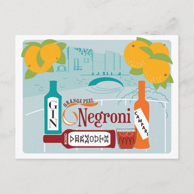 Postal Negroni Citrus Cocktail (Anverso)