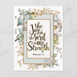 Postal Nehemías 8:10 La alegría de Jehovah es mi fuerza