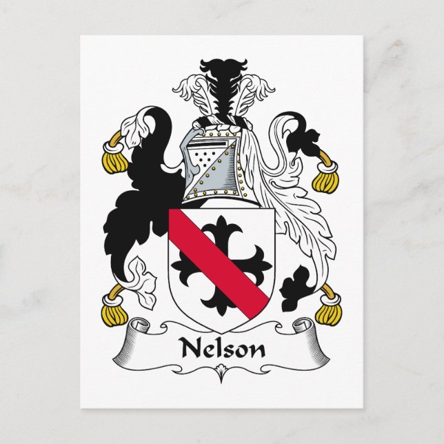 Postal Nelson Family Crest (Anverso)