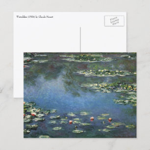 Postal Nenúfares de Claude Monet, Flores Vintage