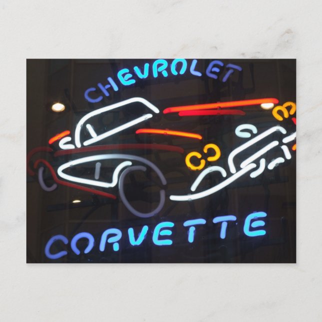 Postal Neon Corvette (Anverso)