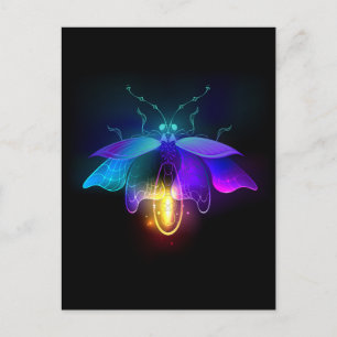 Postal Neon Firefly en negro