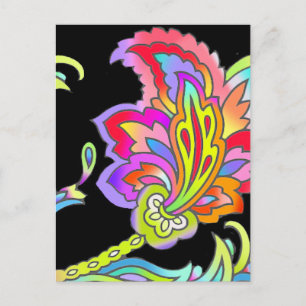 Postal Neon Flowers