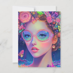 Postal Neon Garden Goddess