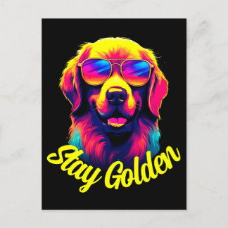 Postal Neon Golden Retriever