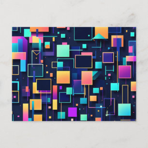 Postal Neon Gridlock