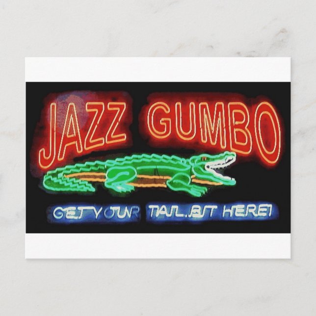 Postal Neon Gumbo (Anverso)