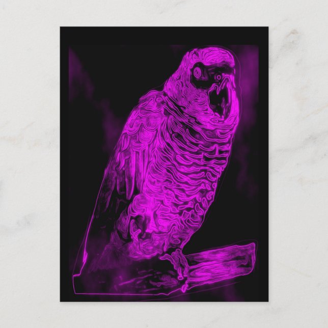 Postal Neon Parrot (Anverso)