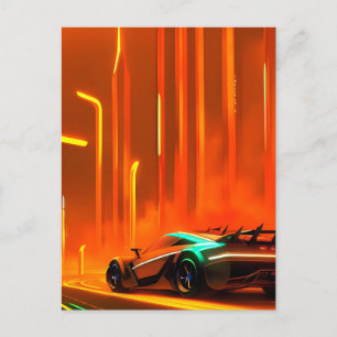 Postal Neon Race Night 3000 - Ken Gage Art
