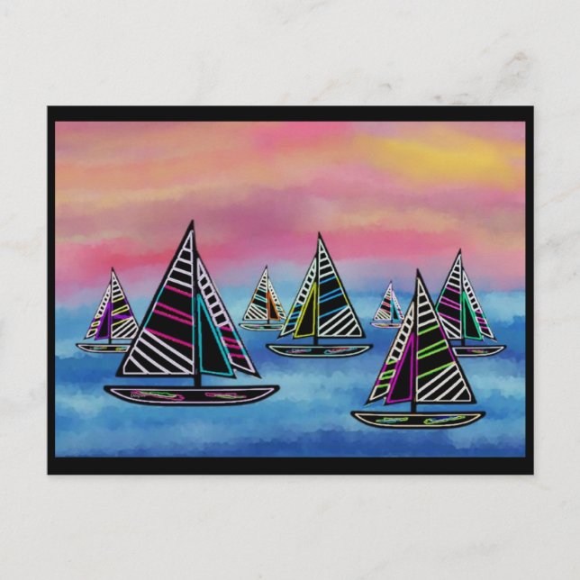 Postal Neon Sails in the Sun (Anverso)