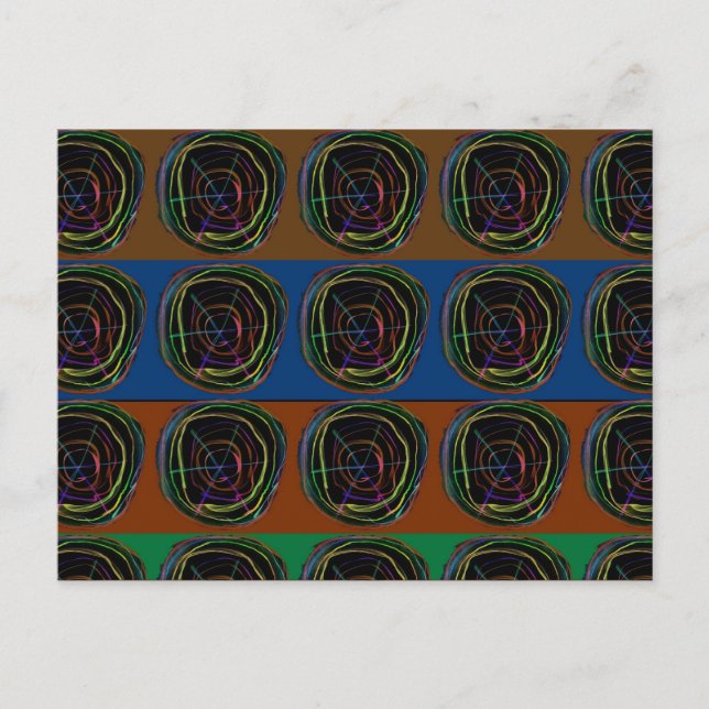 Postal NEON Sparkle Gráfico LINE arte (Anverso)