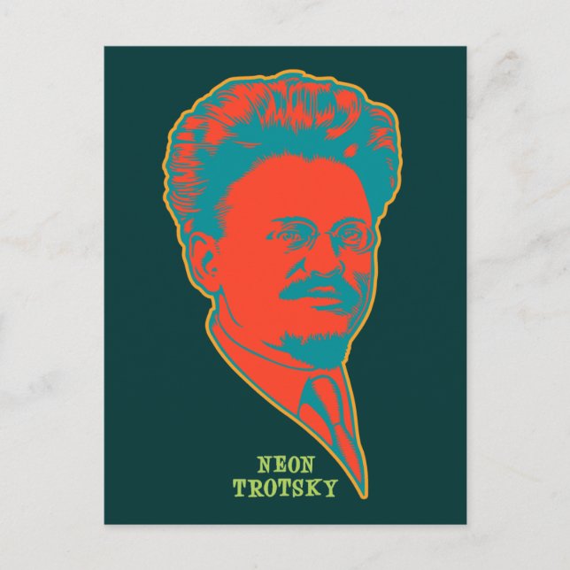 Postal Neon Trotsky (Anverso)