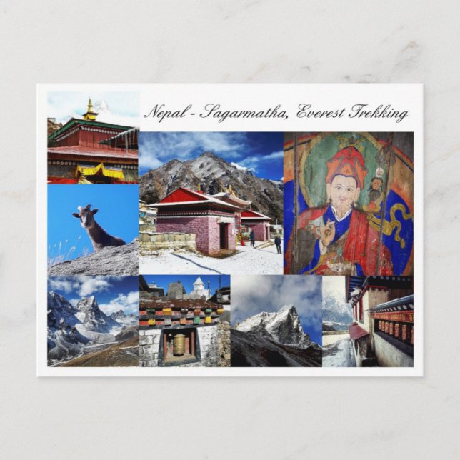 Postal Nepal, Sagarmatha - Trekking Everest / Montañas (Anverso)