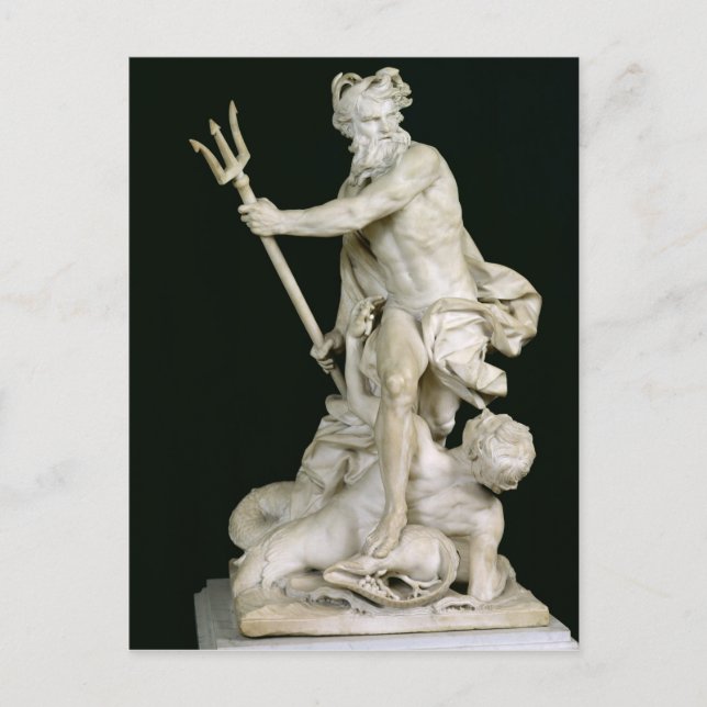Postal Neptuno calmando las olas, 1757 (Anverso)