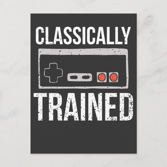 Postal Nerd de juegos del controlador de videojuegos retr (Anverso)