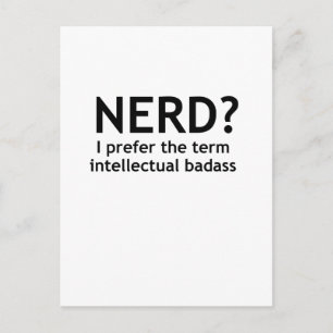 Postal ¿Nerd? Diseño divertido y original