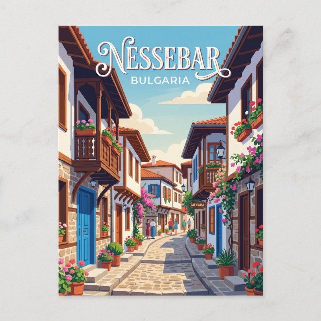 Postal Nessebar Bulgaria (Anverso)