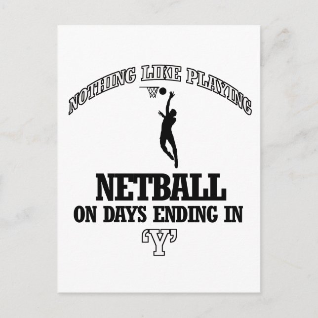 Postal NETBALL diseños (Anverso)