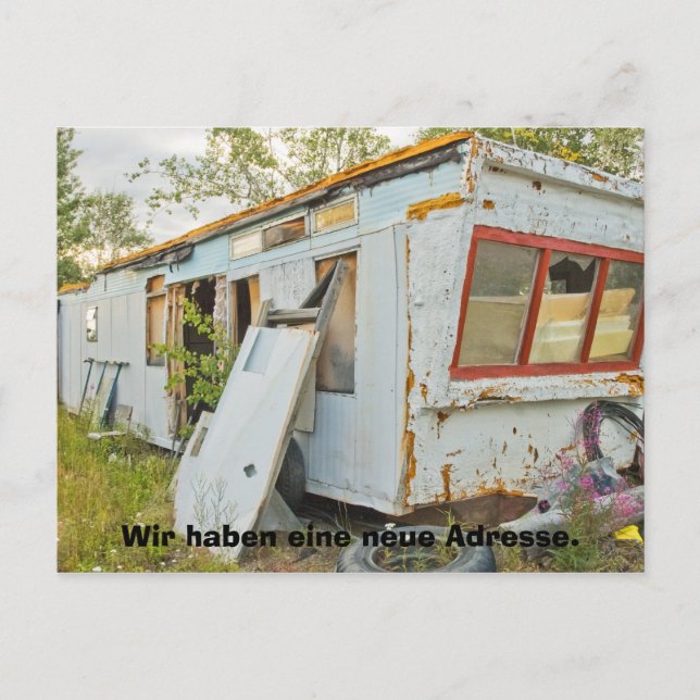 Postal Neue Adresskarte de Deutsch Lustige (Anverso)