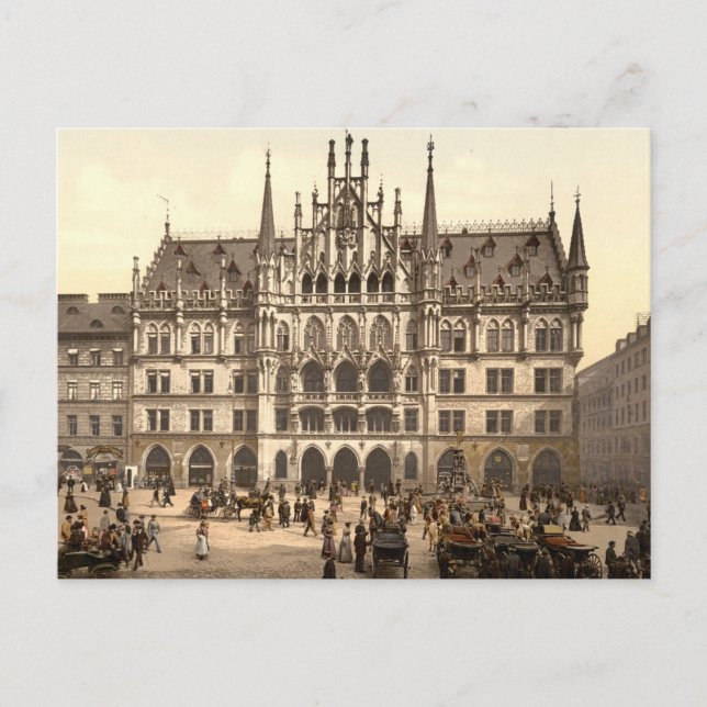 Postal Neues Rathaus en München (Anverso)