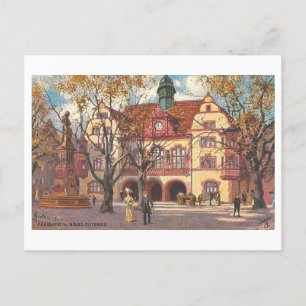 Postal Neues Rathaus/New City Hall en Friburgo