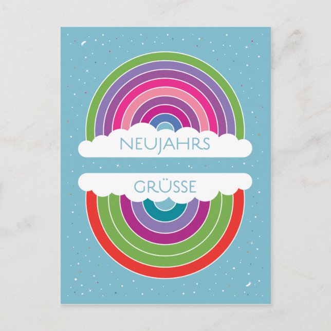 Postal Neujahrsgrüße (Anverso)