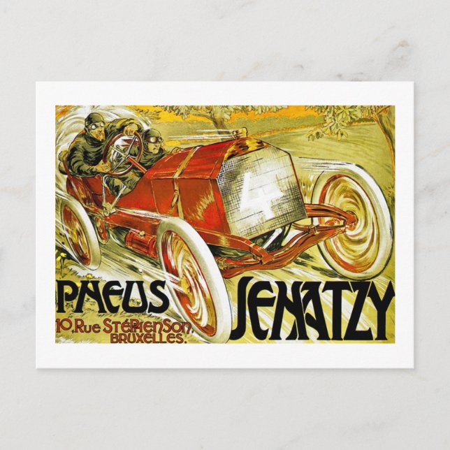 Postal Neumáticos de Pneus, Gran Premio Senatzy de Brusel (Anverso)