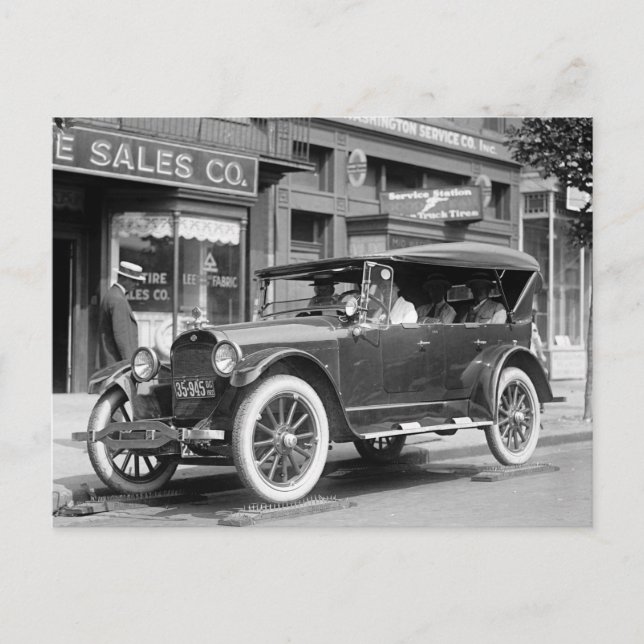 Postal Neumáticos duros, 1922 (Anverso)