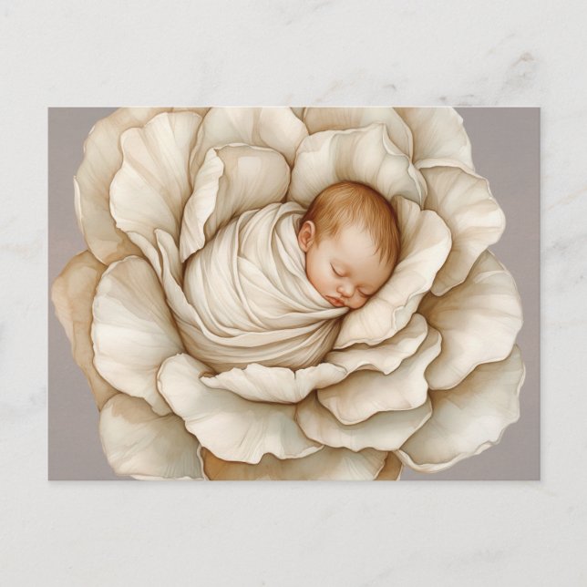 Postal neutra para bebé lindo (Anverso)