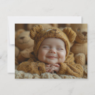 Postal neutra para bebé lindo