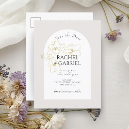 Postal Neutral | Boda Floral Boho Arch Gold