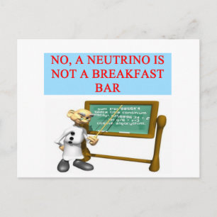 Postal NEUTRINO chiste de física mecánica cuántica