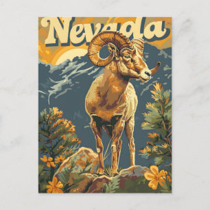 Postal Nevada Bighorn Sheep Vintage
