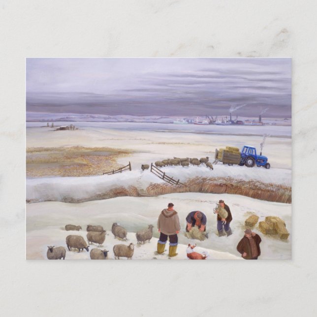 Postal Nevada de invierno (Anverso)