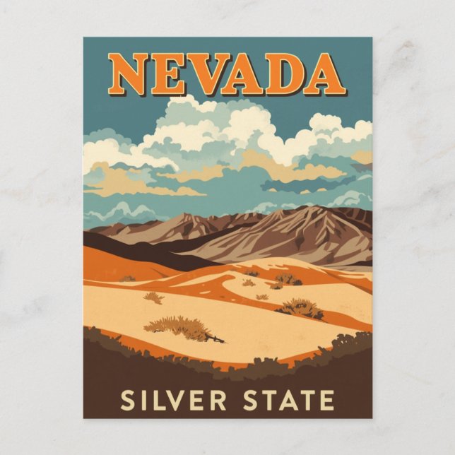 Postal Nevada Desert Landscape (Anverso)