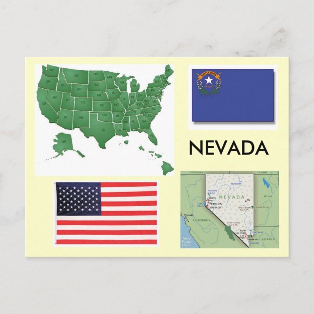 Postal Nevada, Estados Unidos (Anverso)