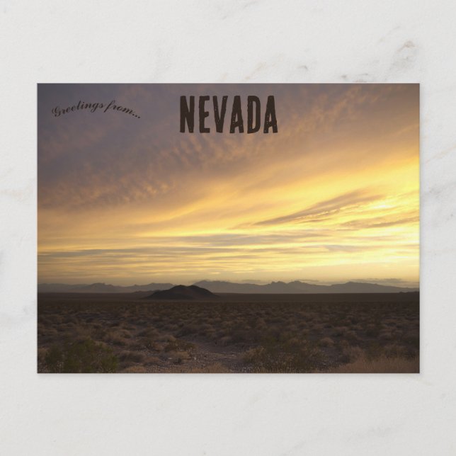 Postal Nevada Sunset (Anverso)