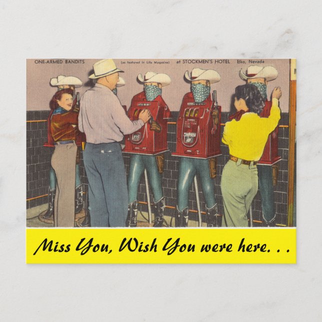 Postal Nevada, Un Bandido Armado, Elko (Anverso)