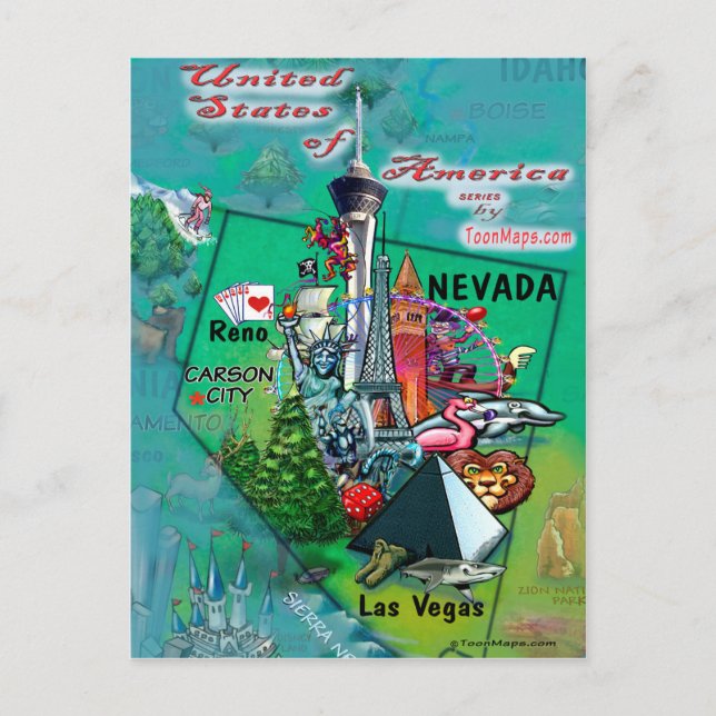 Postal Nevada USA Card (Anverso)