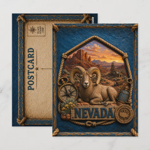 Postal Nevada Vintage Travel