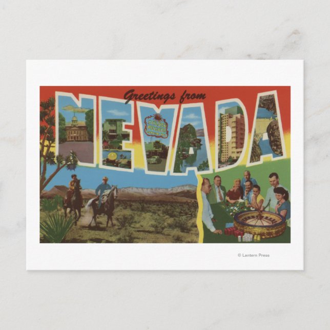 Postal NevadaLarge Letter ScenesNevada 2 (Anverso)