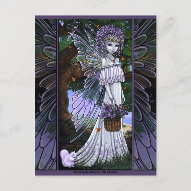 Postal Nevaeh Lavender Spring Fairy (Anverso)
