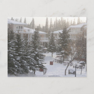 Postal Nevando en las aguas termales de Fairmont
