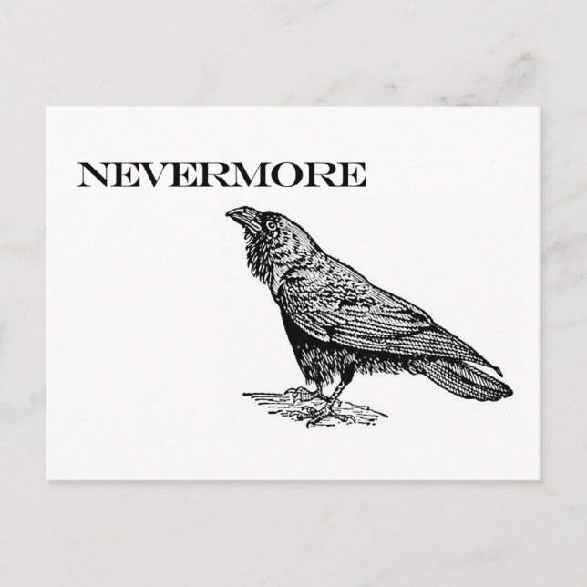 Postal Nevermore Raven (Anverso)
