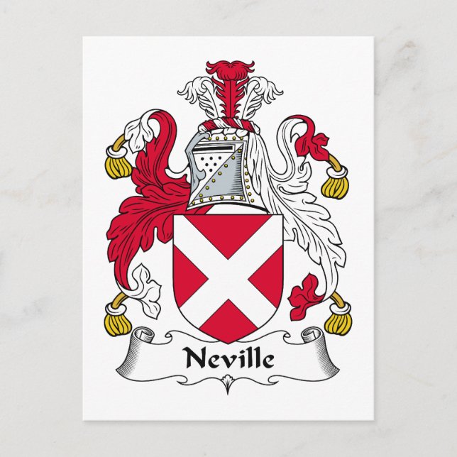 Postal Neville Family Crest (Anverso)