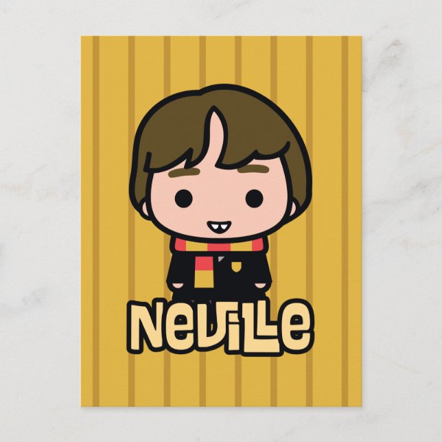 Postal Neville Longbottom Cartoon Character Art (Anverso)