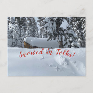 Postal ¡Nevó En La Gente!