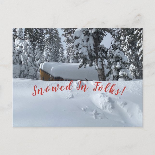 Postal ¡Nevó En La Gente! (Anverso)