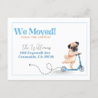  new address dog announcement, we have moved 