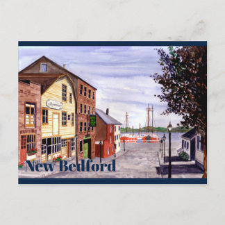 Postal New Bedford Massachusetts New England Pintura